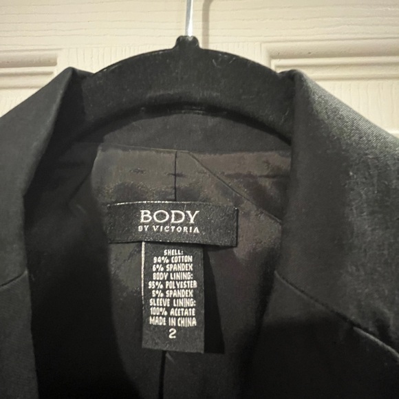Body By Victoria Secret Black Blazer and Matching Skirt - Picture 2 of 5
